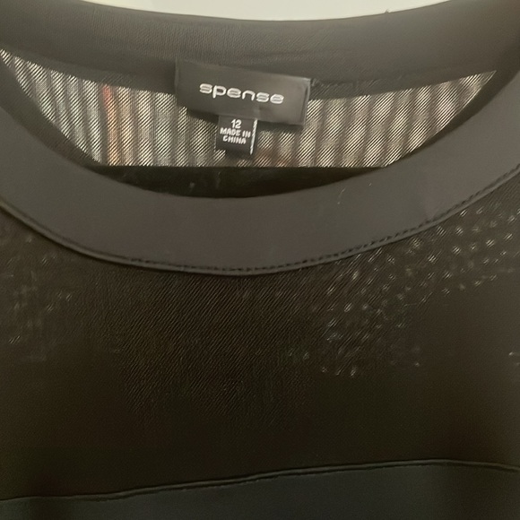 New without tags. Black mesh cut out dress by Spense. Size 12. - Picture 2 of 10